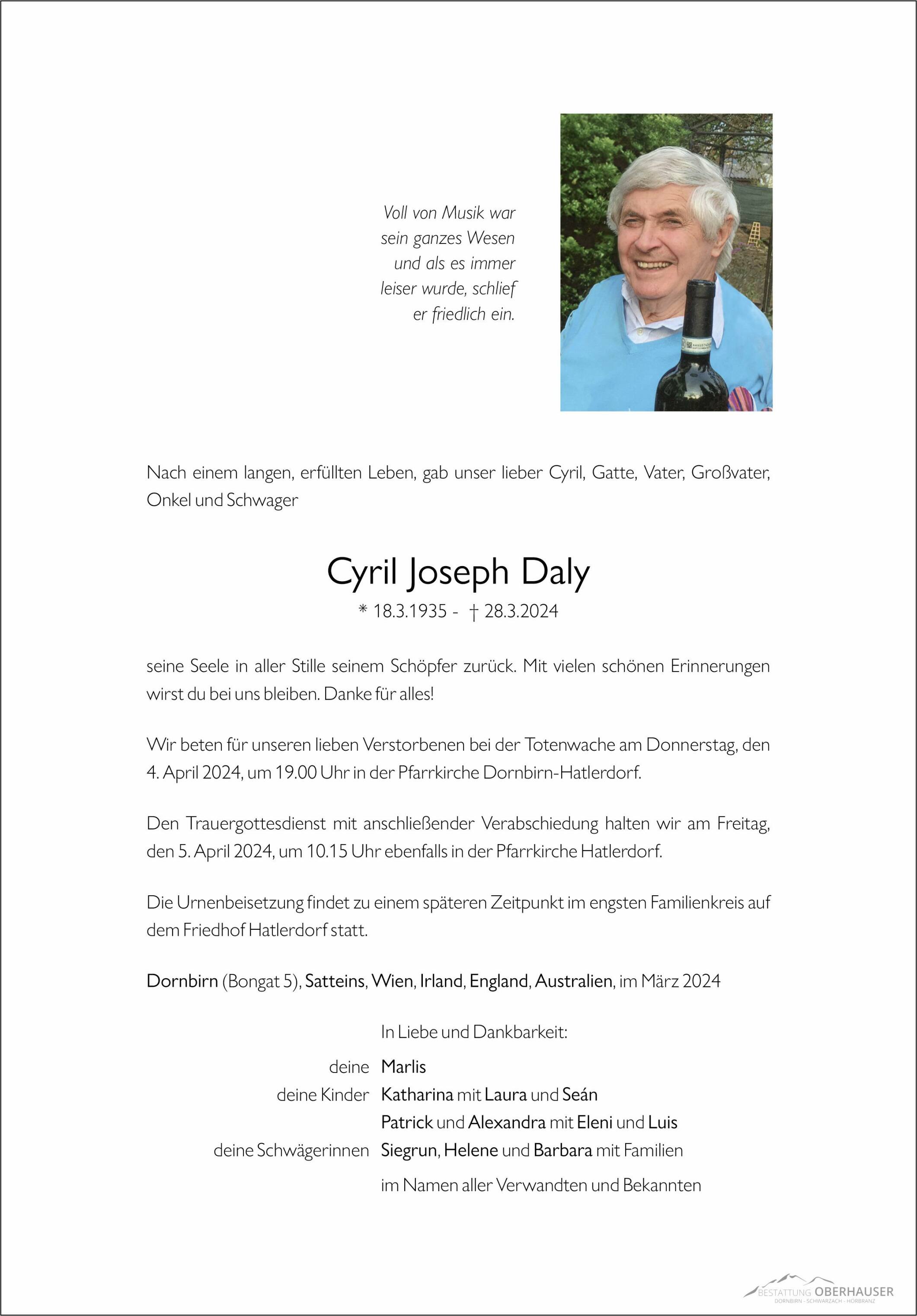 Cyril Joseph Daly